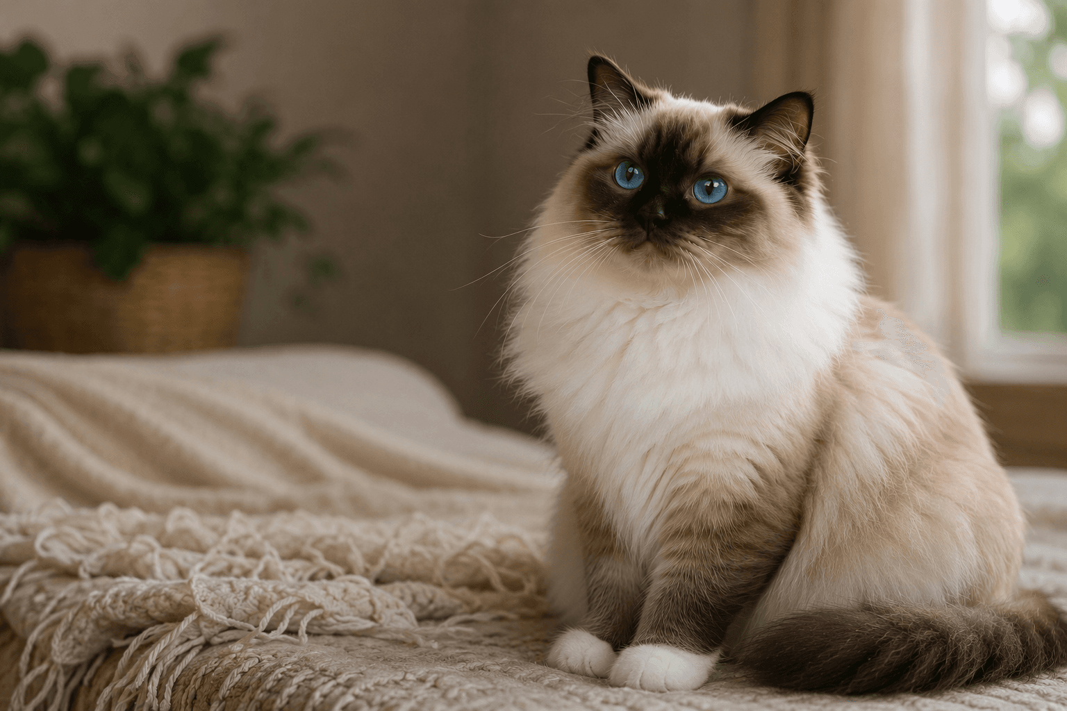 Birmadoll cat