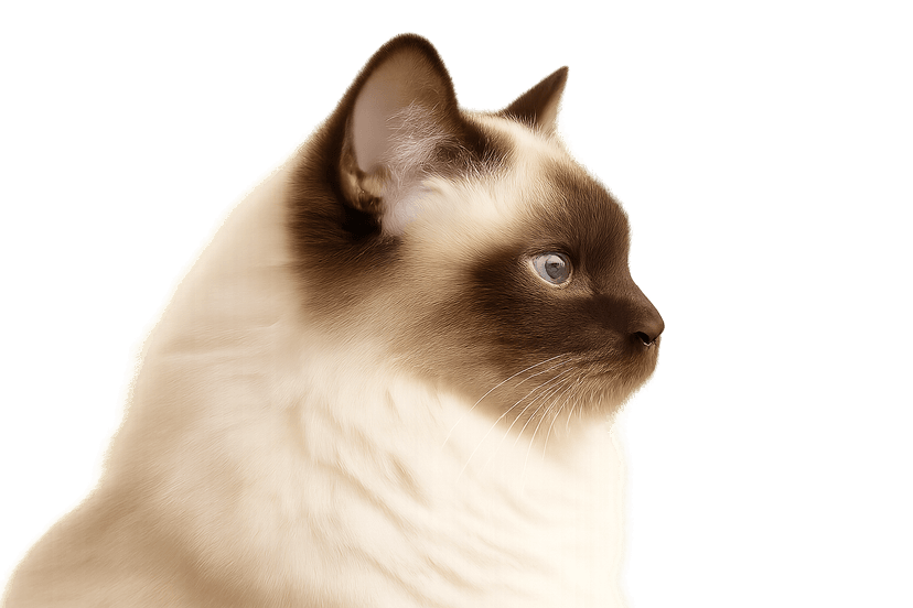 Chocolate point cat