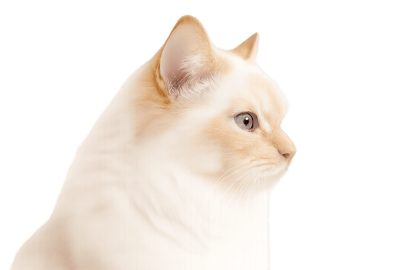 Cream point cat
