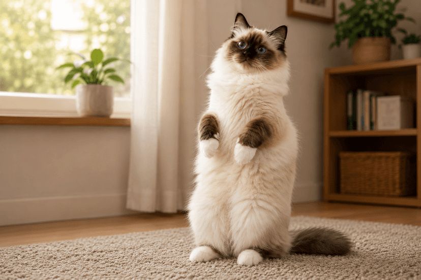 Gloved (Birman Heritage) pattern cat