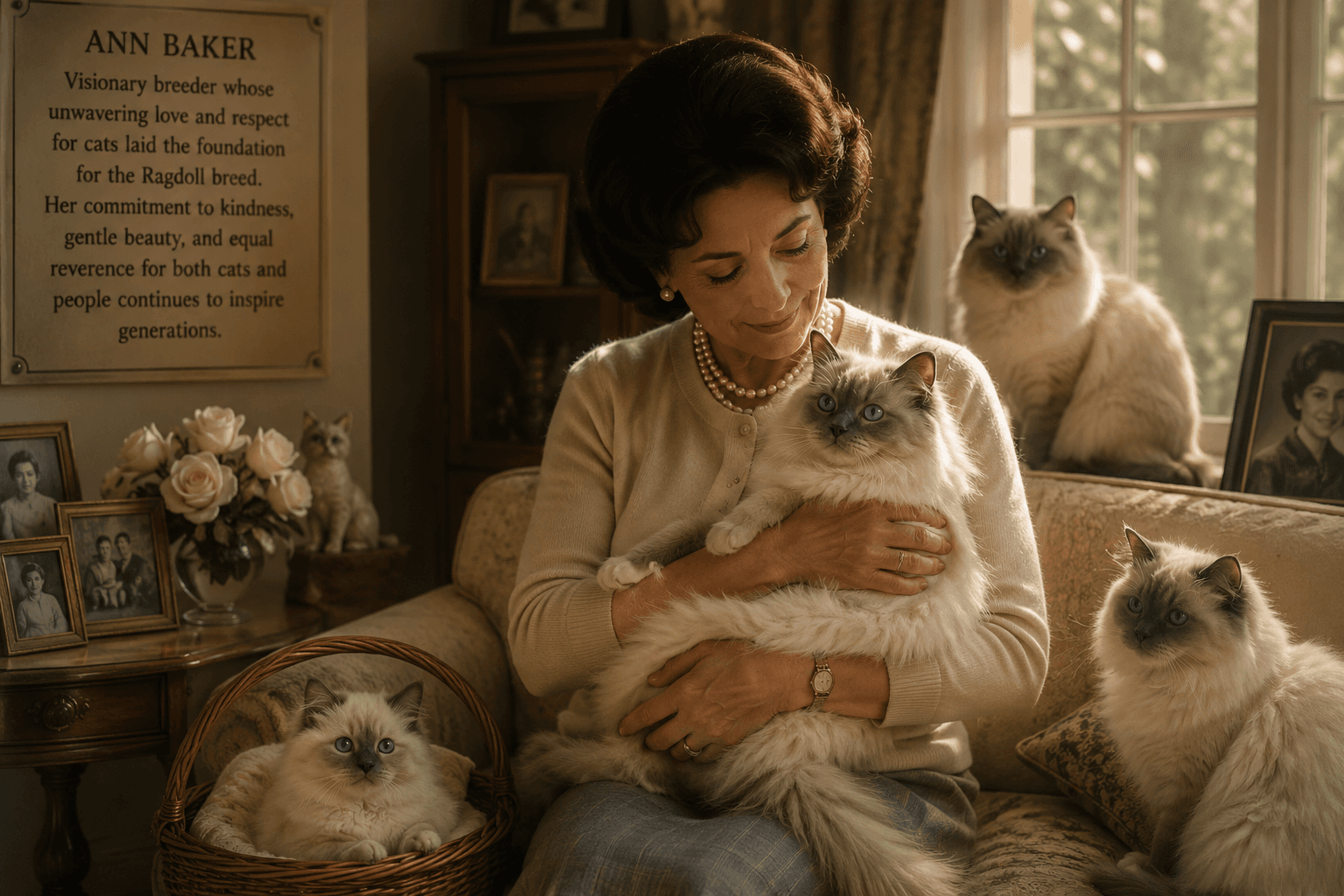 Ann Baker, oprichtster van het Ragdoll ras